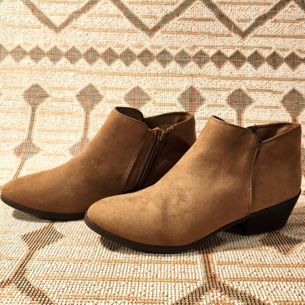 Style & Co. Womens Wileyy  Faux Suede Comfort Booties Size 6.5